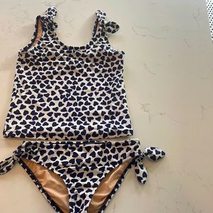 Crewcuts tankini swimsuit hearts size 8